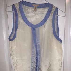 J.Crew cotton-silk sleeveless blouse